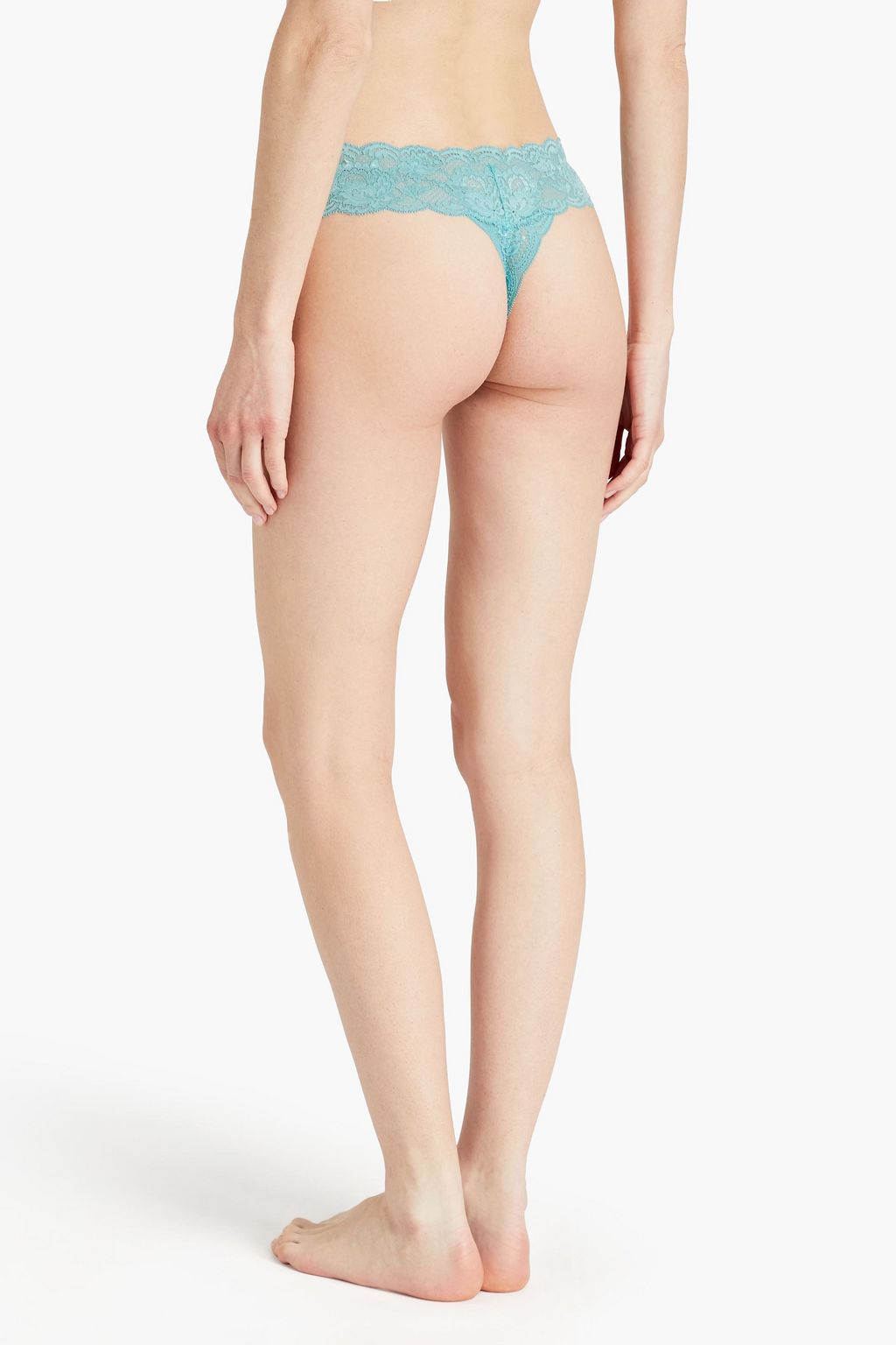COSABELLA Never Say Never set of three stretch-lace low-rise thongs