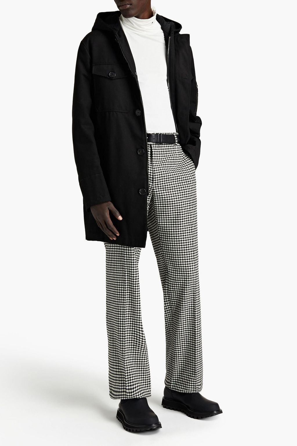 DOLCE&GABBANA Gingham jacquard pants