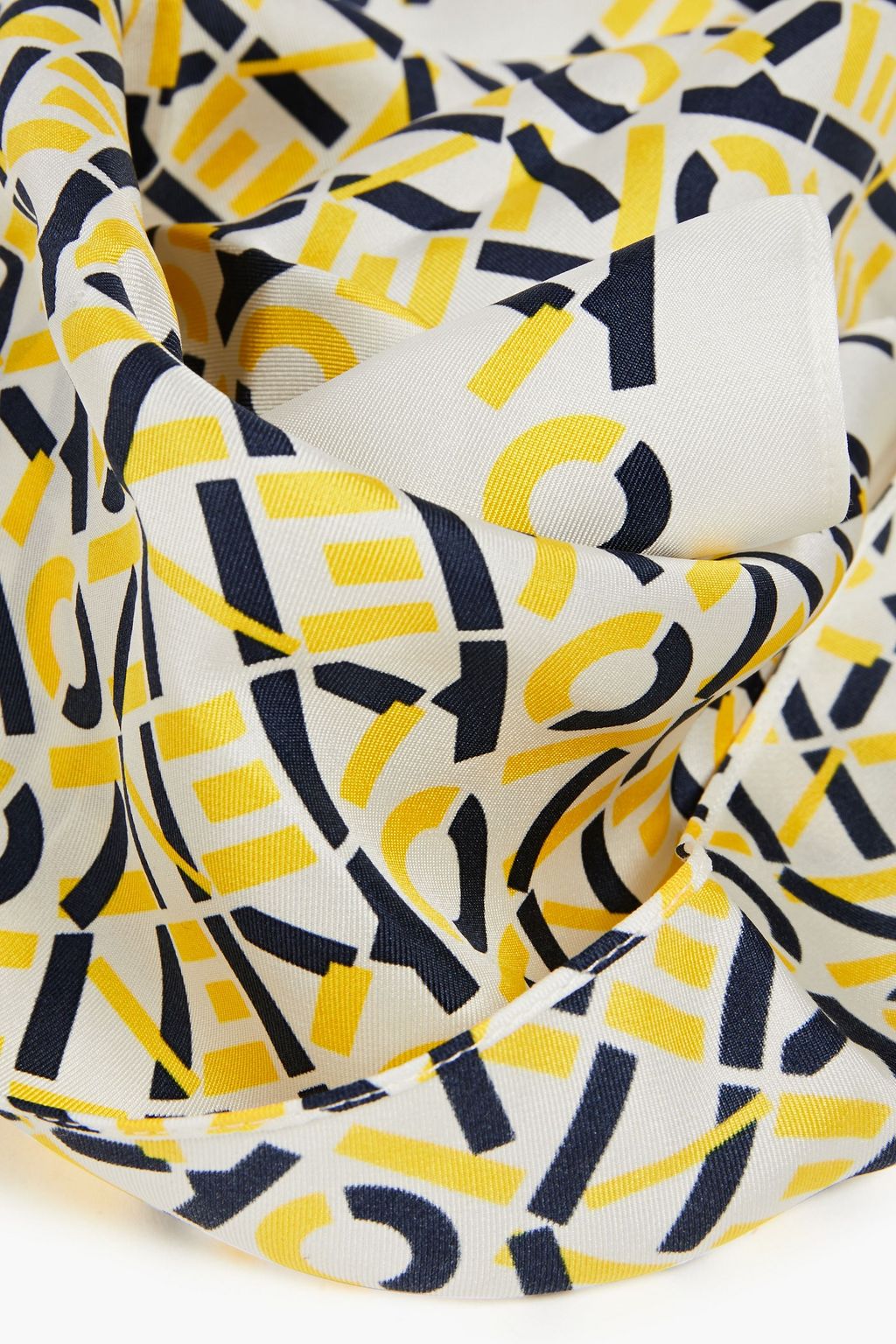 KENZO Logo-print silk-twill bandana
