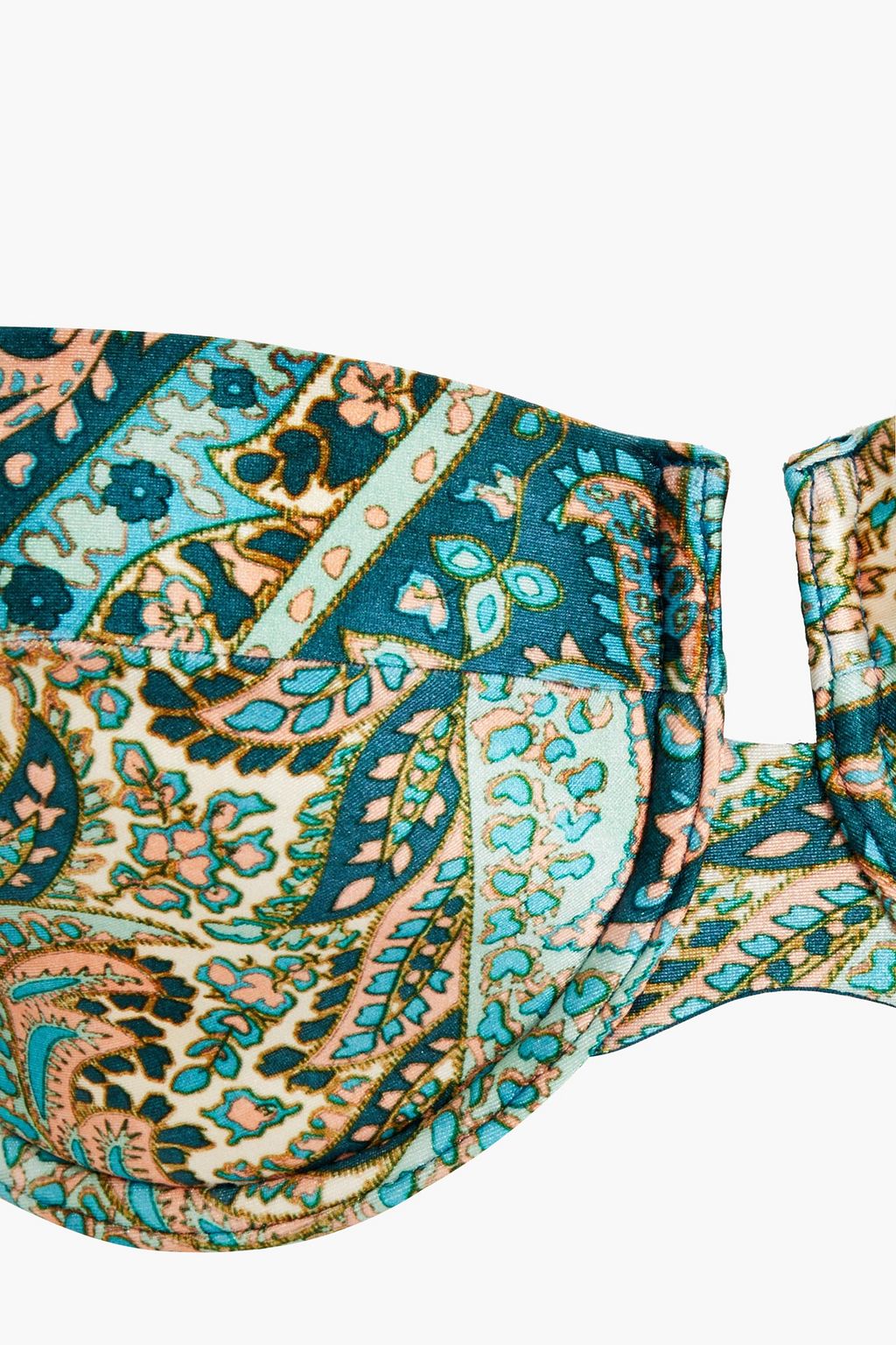 ZIMMERMANN Printed bandeau bikini top