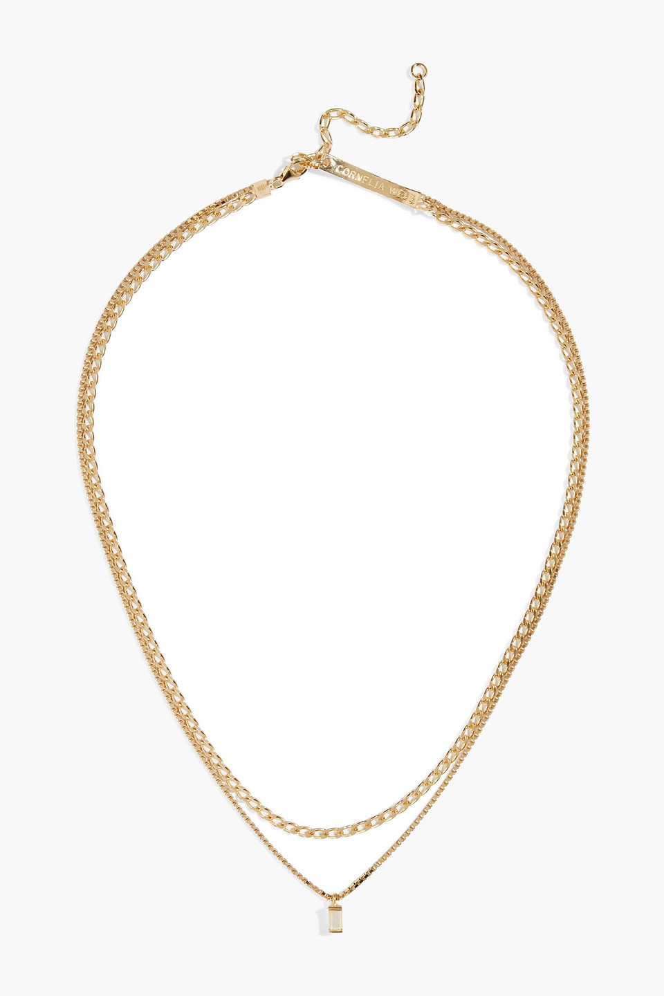 Cornelia Webb Gold-plated opal necklace