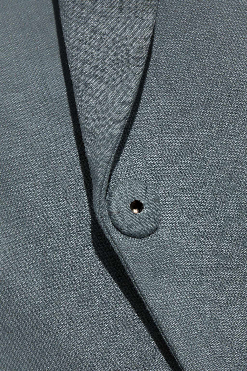 BRUNELLO CUCINELLI Bead-embellished linen-blend blazer
