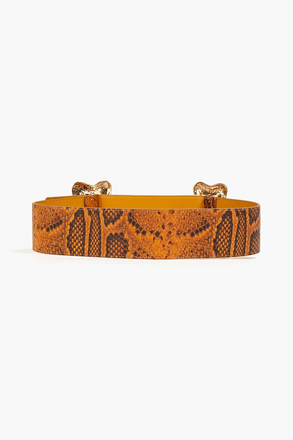 REJINA PYO Luna snake-effect leather belt