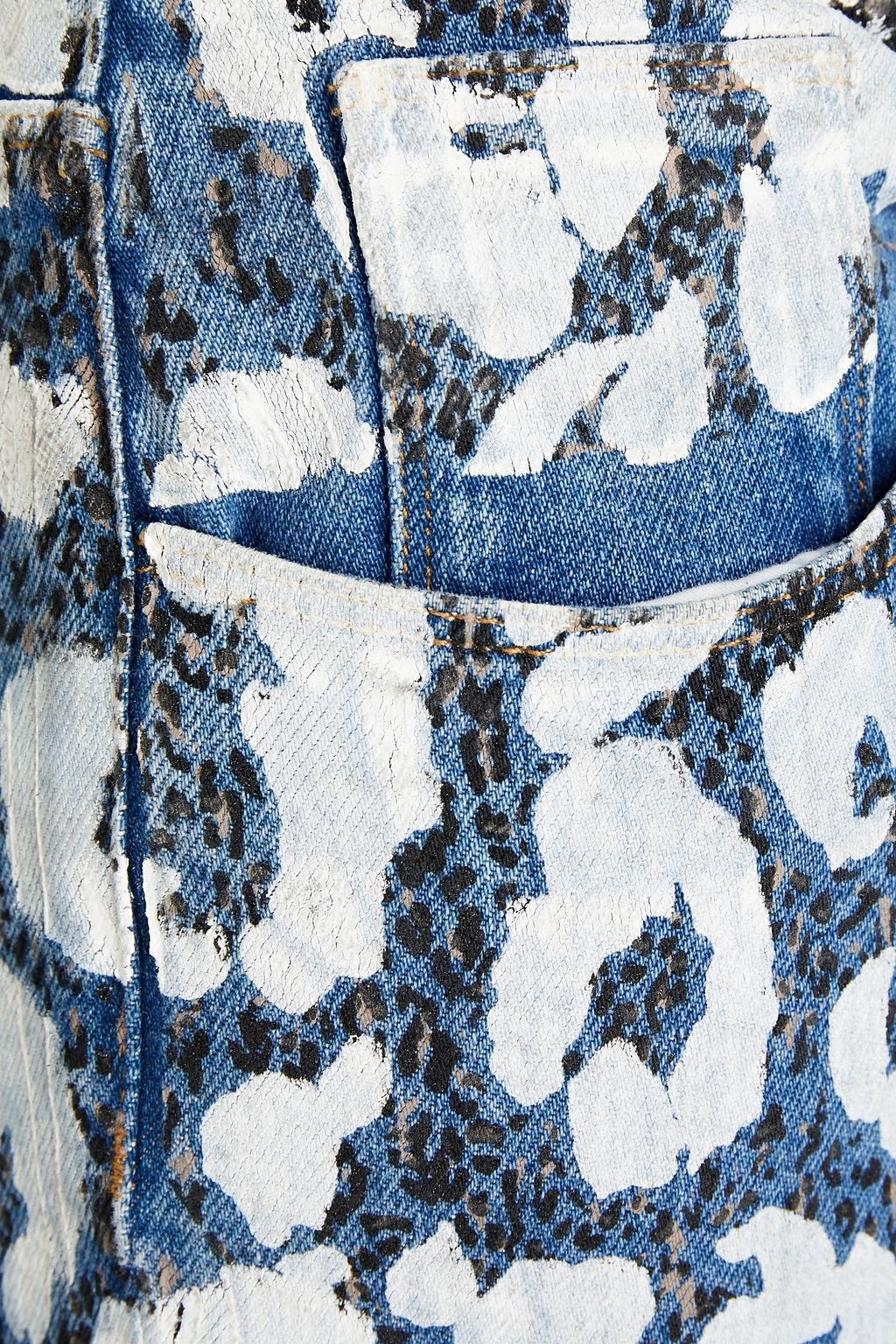 ROBERTO CAVALLI Leopard-print mid-rise skinny jeans