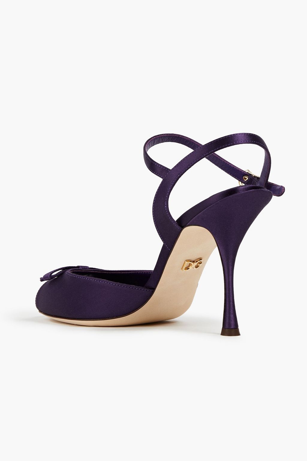 DOLCE & GABBANA Embellished satin sandals
