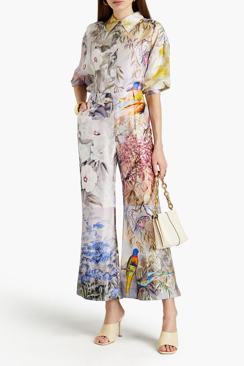 ZIMMERMANN Printed silk-twill shirt