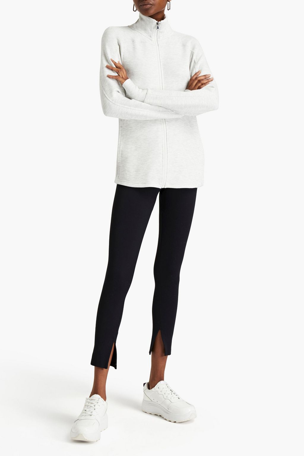 VARLEY Rossbury mélange stretch-jersey jacket