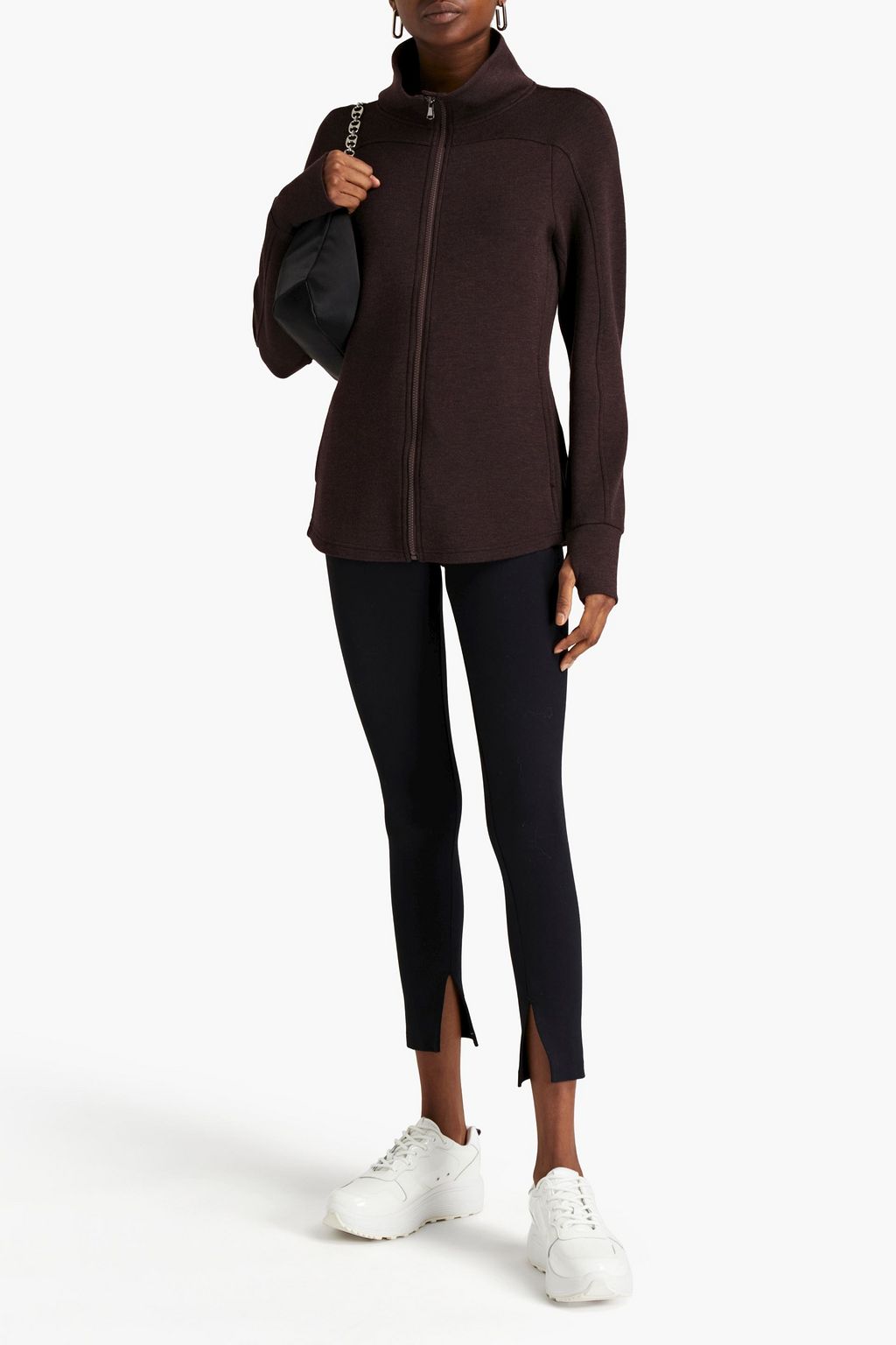 VARLEY Rossbury mélange stretch-jersey jacket