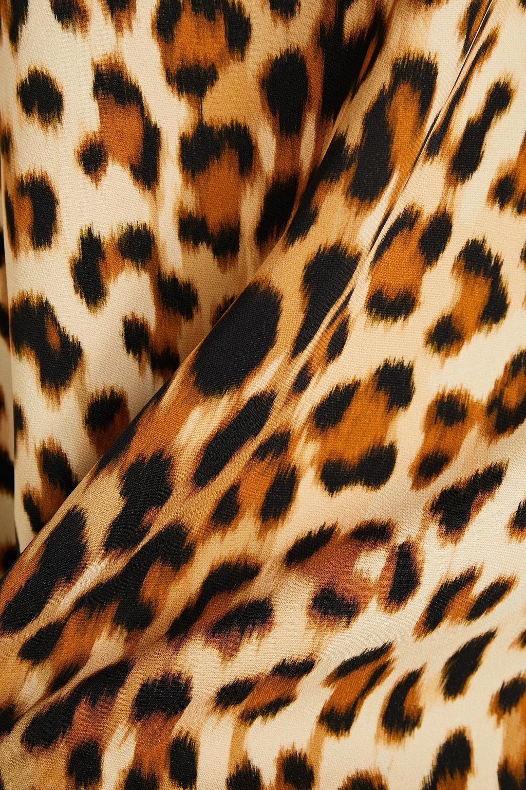 ROBERTO CAVALLI Leopard-print crepe dress