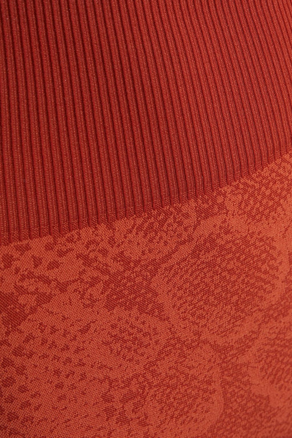 VARLEY Ardmore snake-print stretch-jacquard leggings