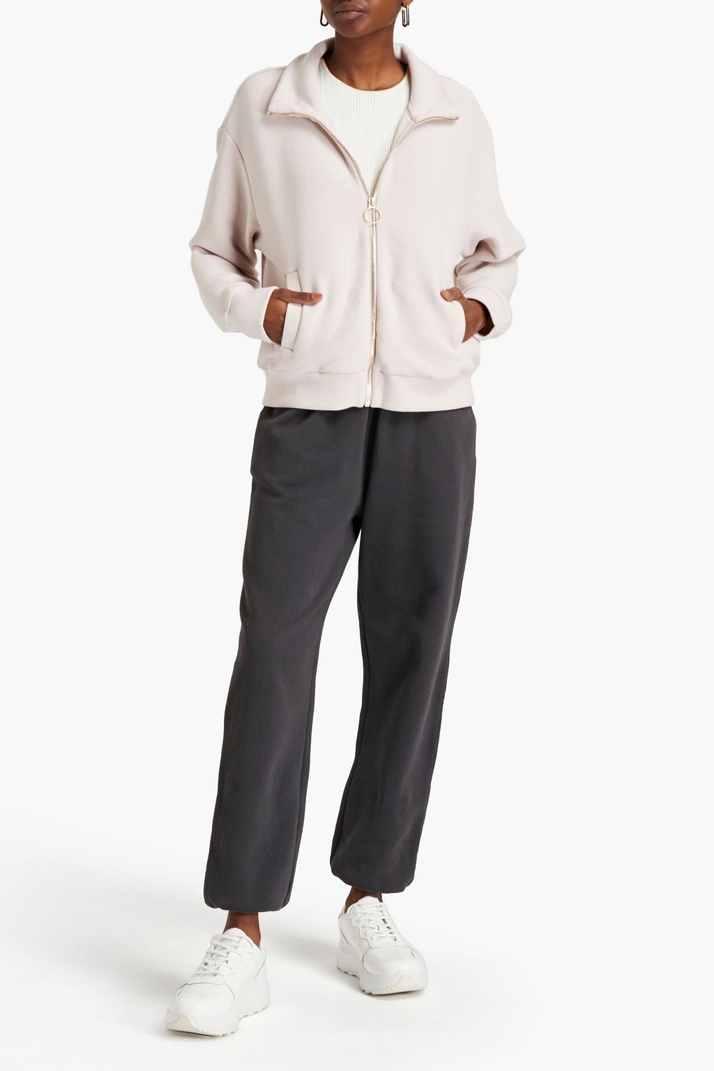 VARLEY Bloomwood ribbed-jersey jacket