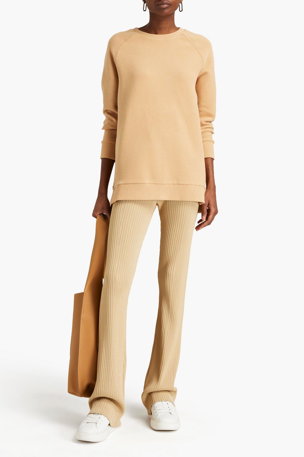 VARLEY Manning ribbed-jersey sweatshirt