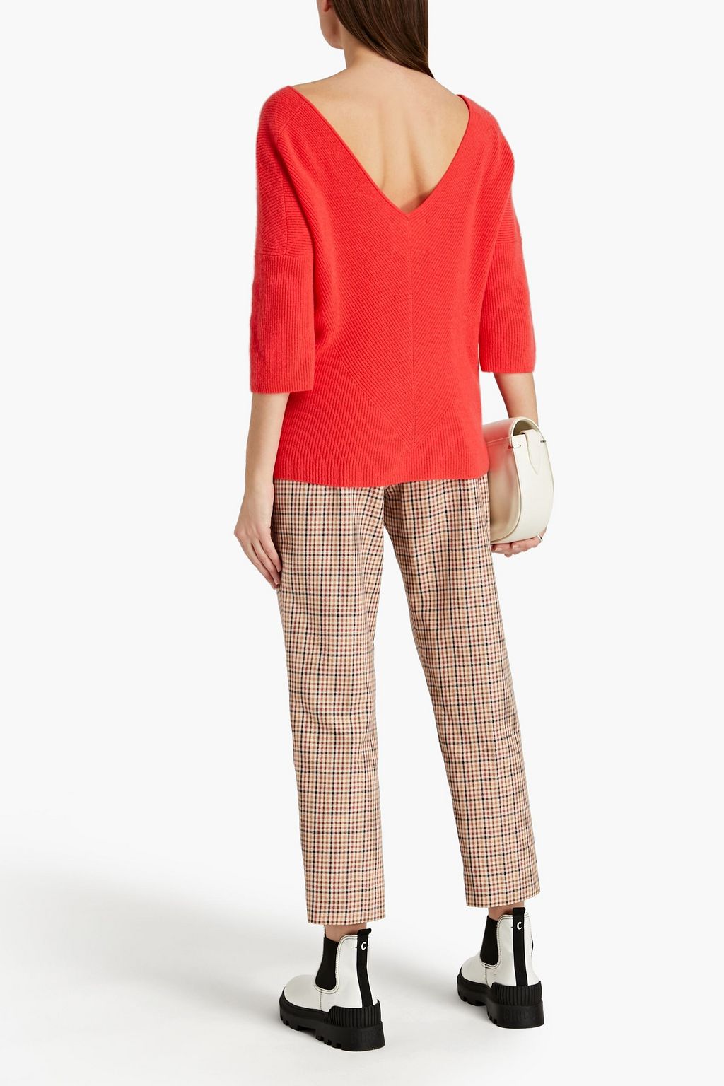 MAJE Ribbed cashmere sweater