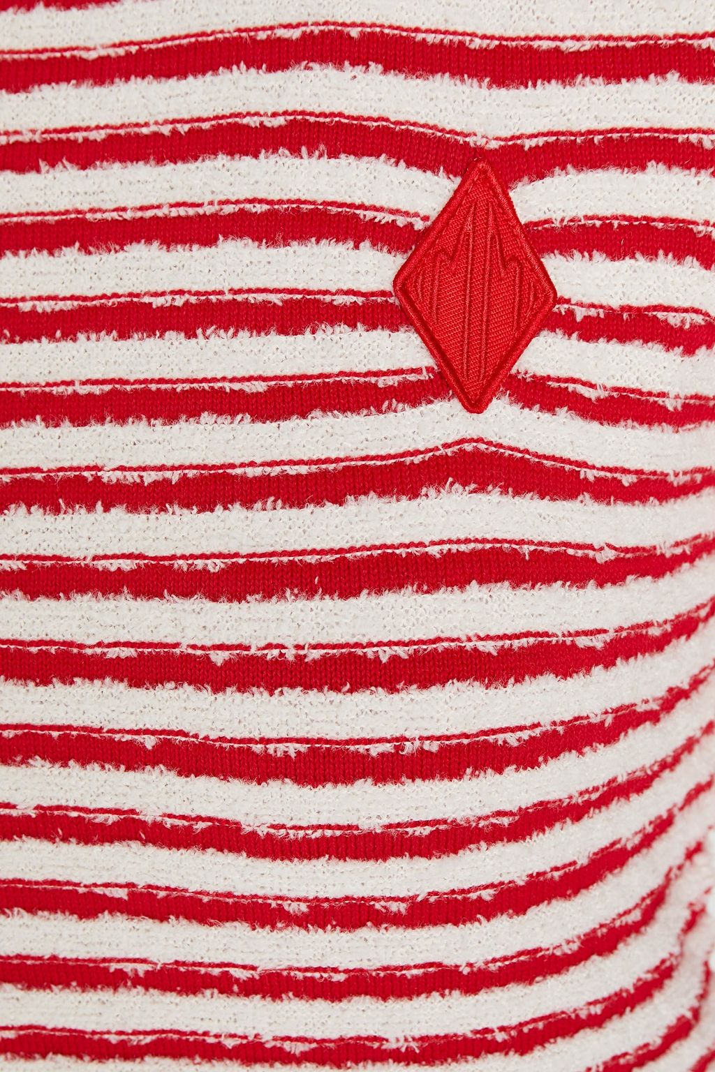 MAJE Striped cotton-blend sweater