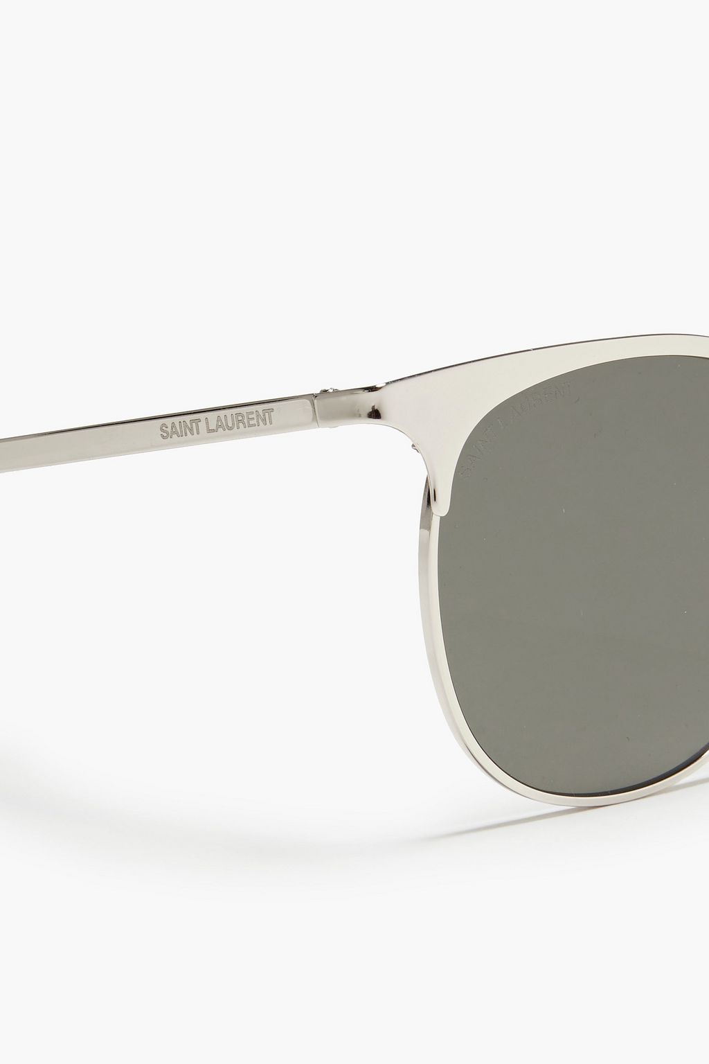 SAINT LAURENT D-frame silver-tone sunglasses