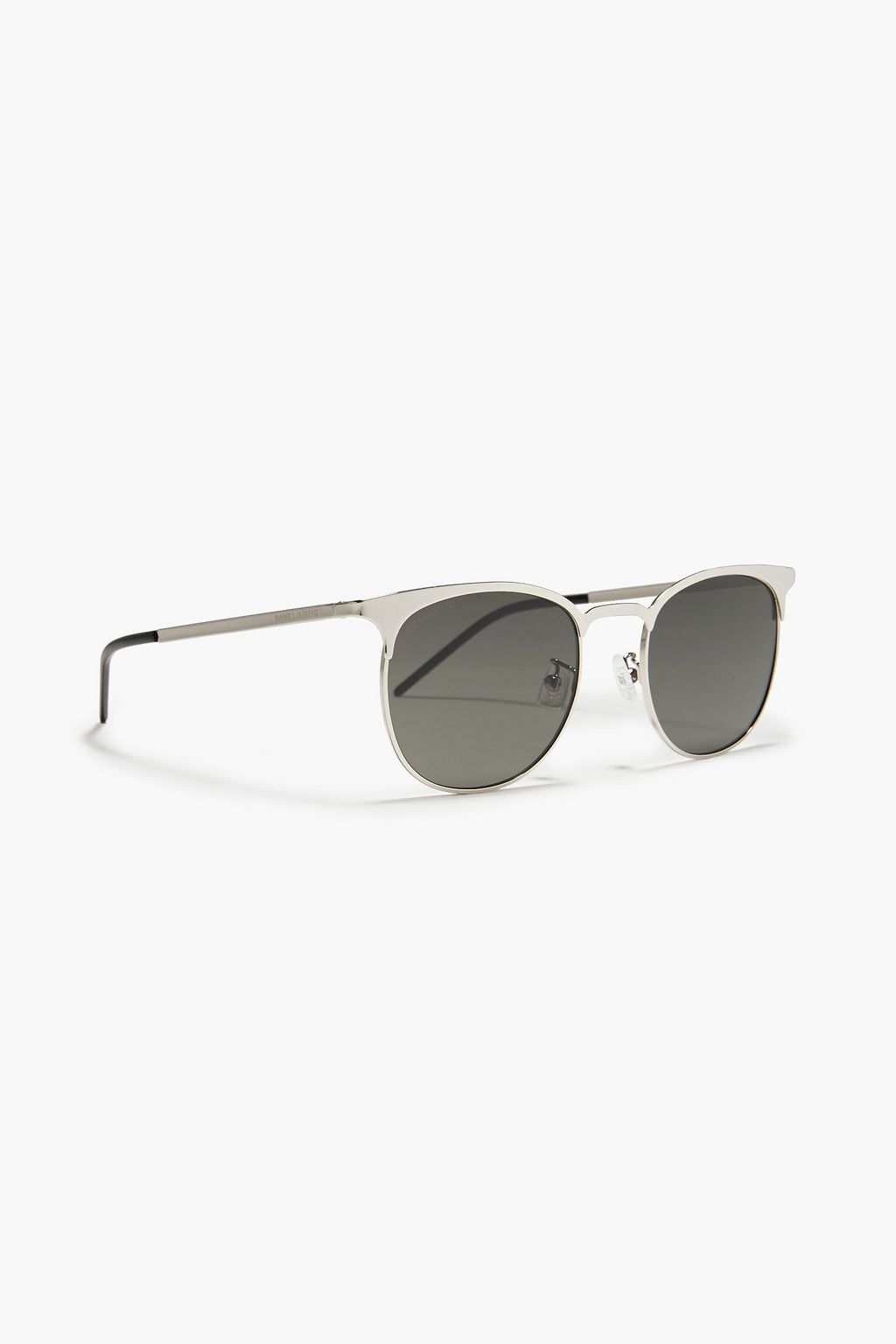 SAINT LAURENT D-frame silver-tone sunglasses