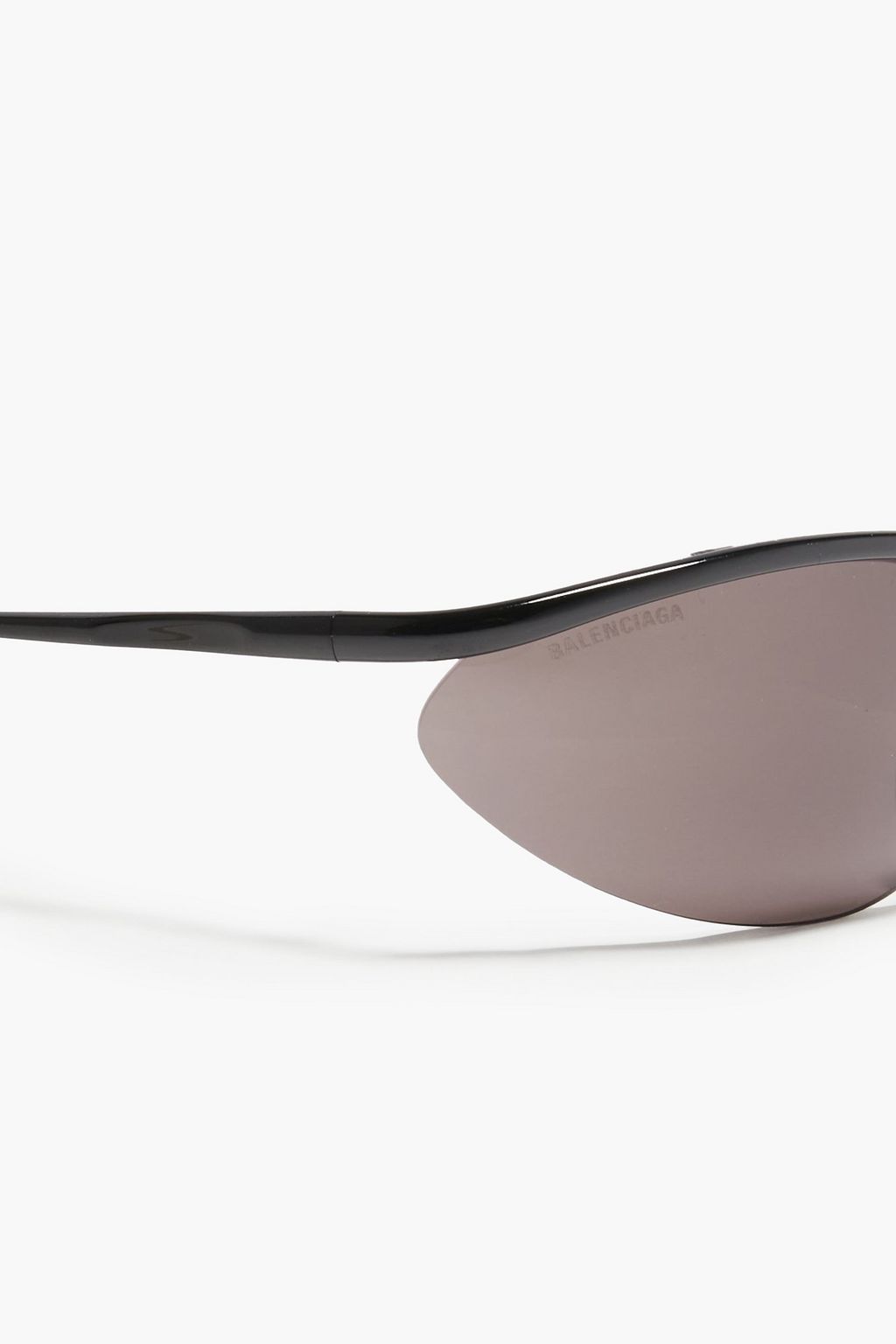 BALENCIAGA Oval-frame metal sunglasses