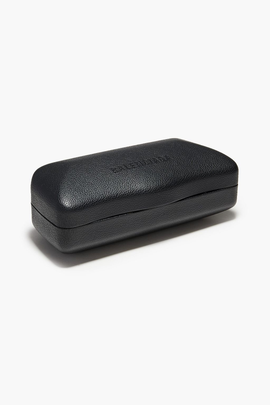 BALENCIAGA Rectangle-frame gunmetal-tone sunglasses