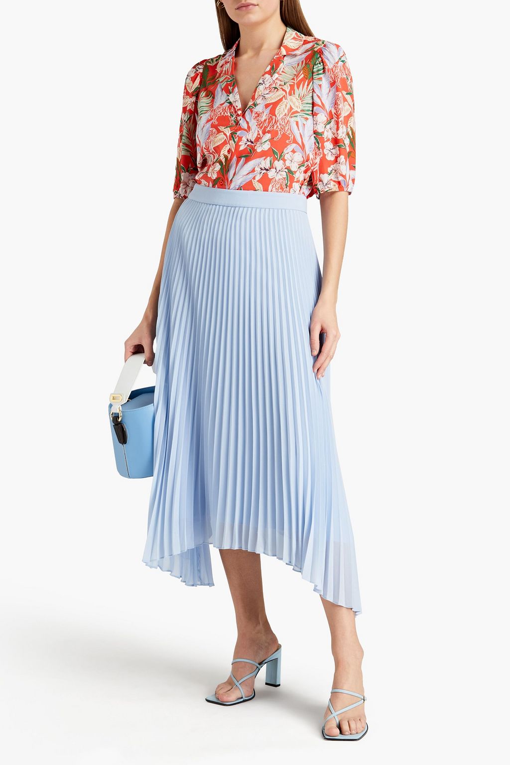 MAJE Floral-print woven shirt