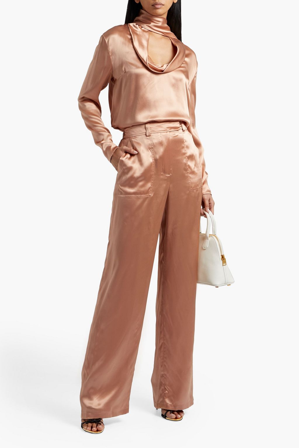 TOM FORD Silk-charmeuse wide-leg pants