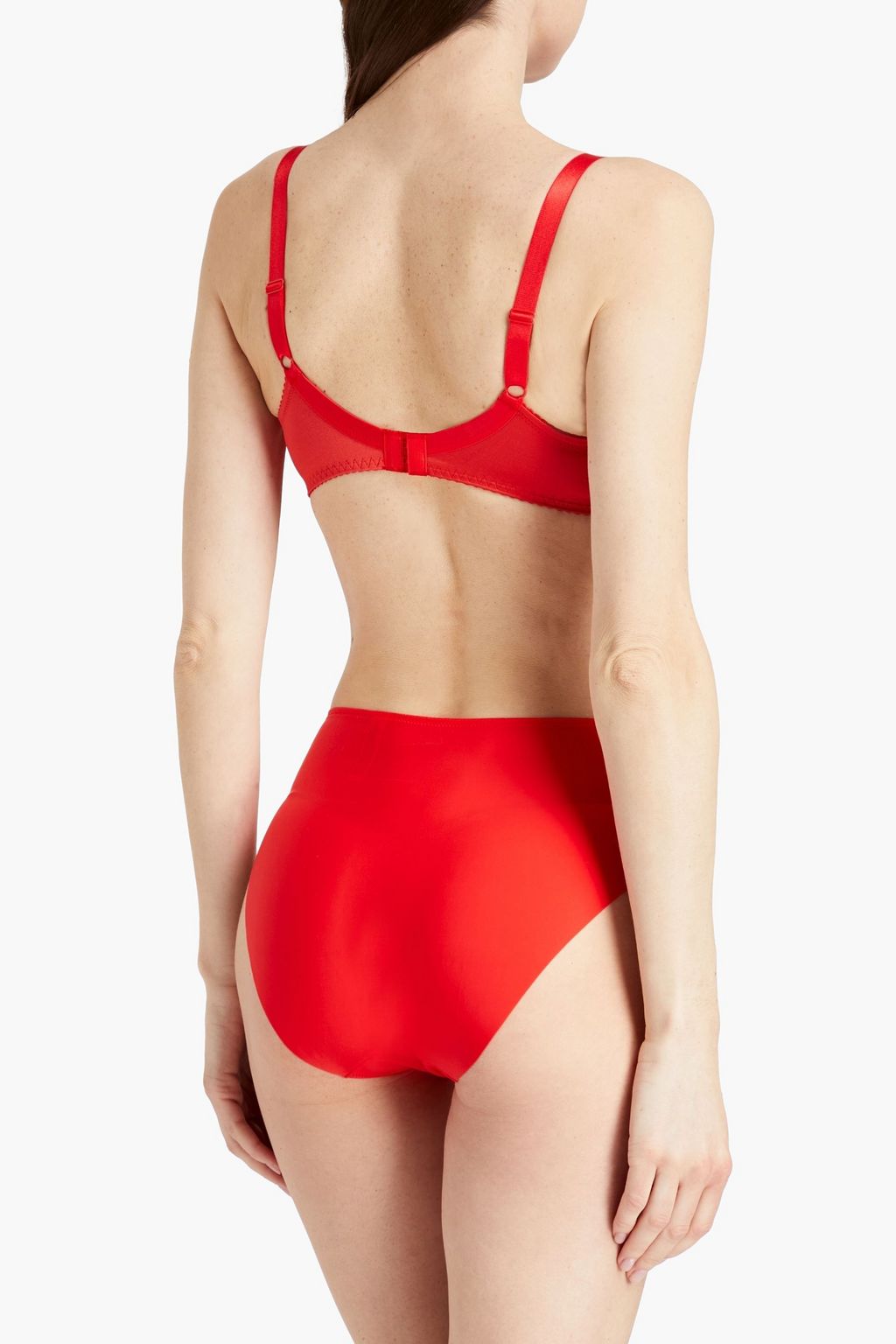 WACOAL Lace-paneled stretch-jersey mid-rise briefs
