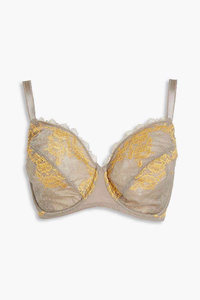 Lace Perfection stretch-lace underwired bra