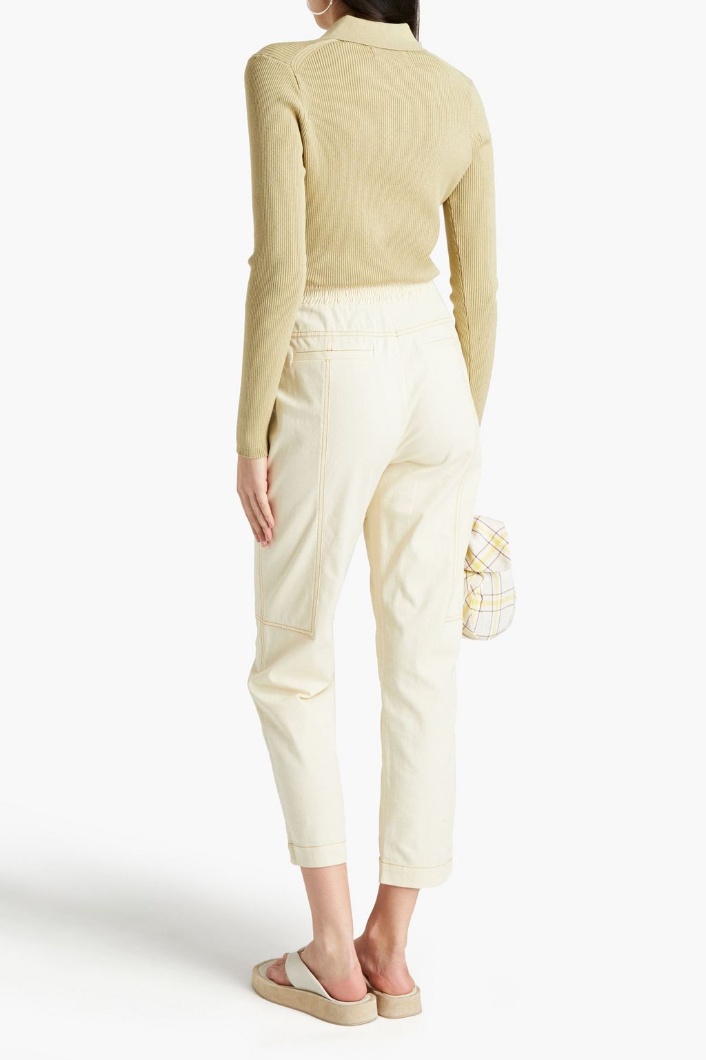 SAMSØE Φ SAMSØE Everly ribbed organic cotton-blend cardigan