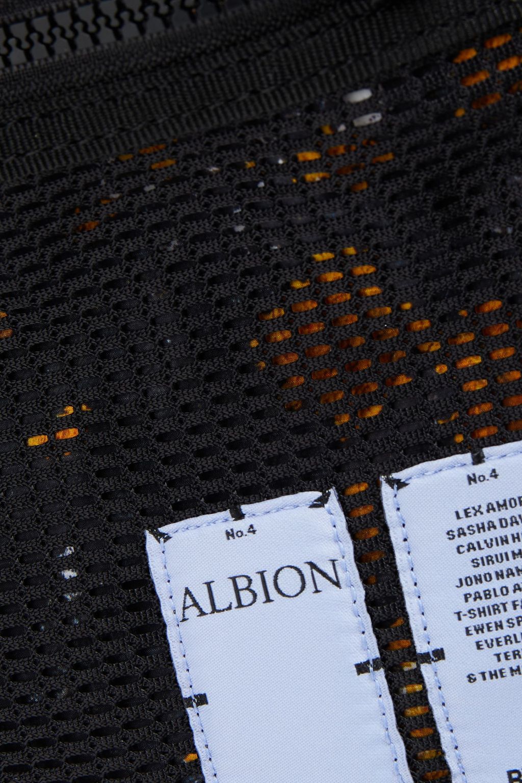 MCQ ALEXANDER MCQUEEN Logo-appliquéd printed shell and mesh belt bag