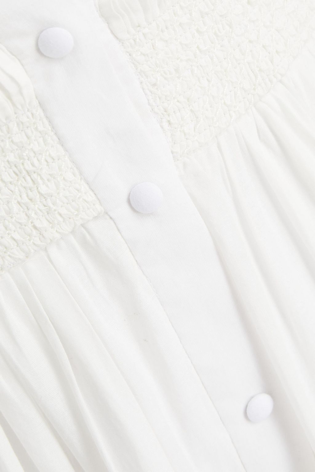 ROBERTO CAVALLI Cold-shoulder broderie anglaise-trimmed cotton-mousseline mini dress