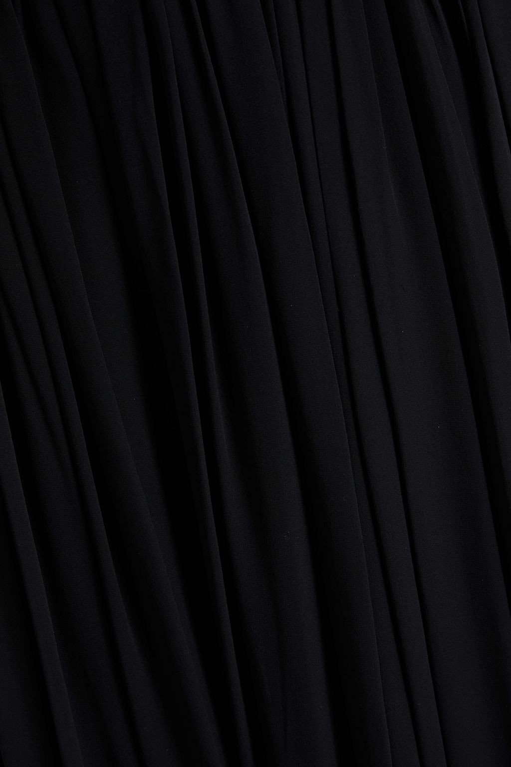 ELIE SAAB Pleated silk-chiffon maxi skirt