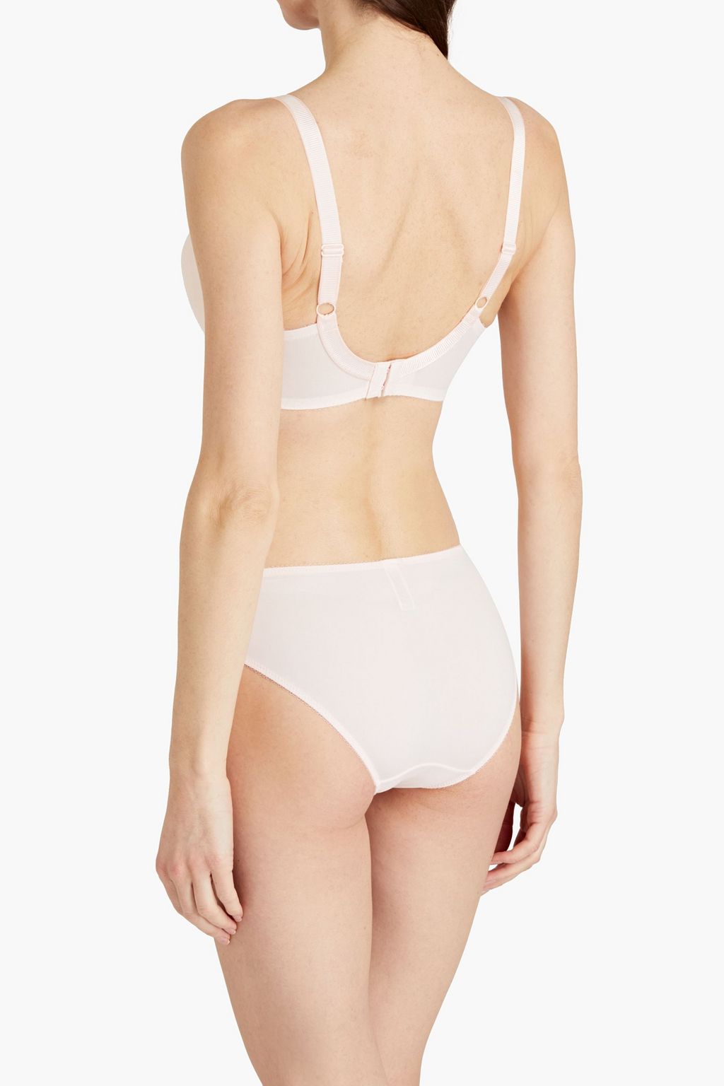 WACOAL La Femme lace and stretch-jersey mid-rise briefs
