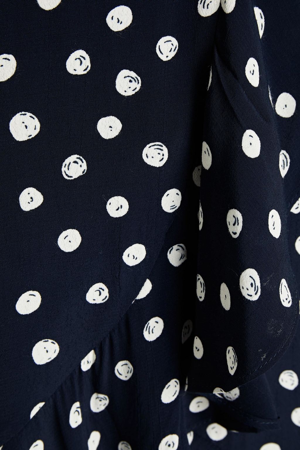 SAMSØE Φ SAMSØE Polka-dot crepe mini wrap skirt