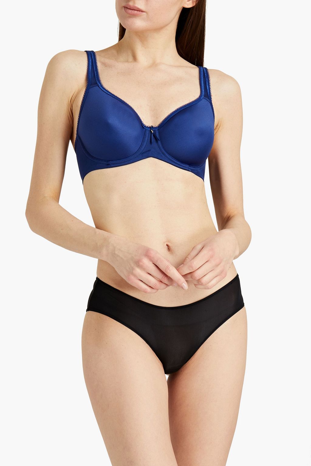 WACOAL Basic Beauty embellished stretch-jersey underwired contour bra