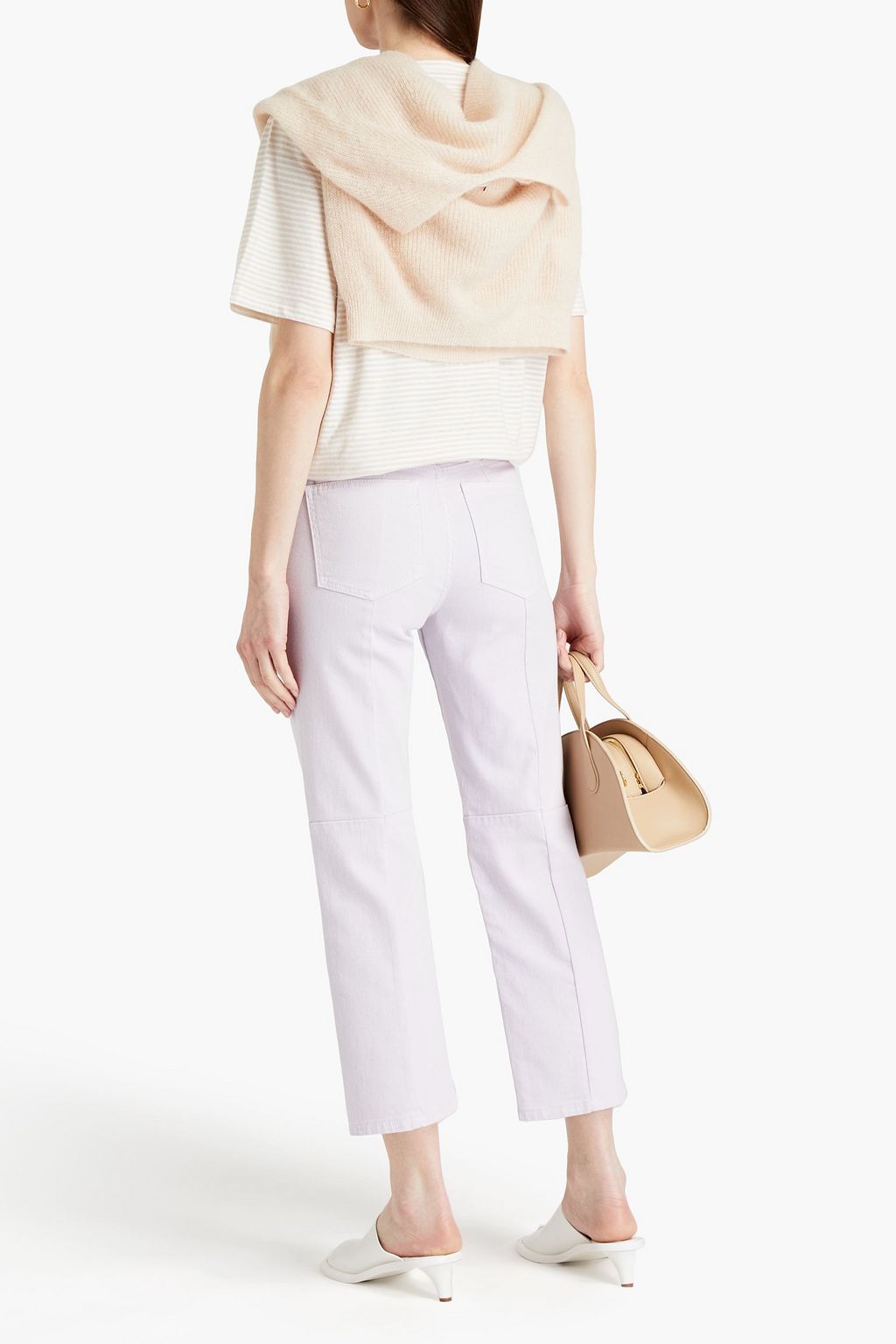 MAJE High-rise straight-leg jeans