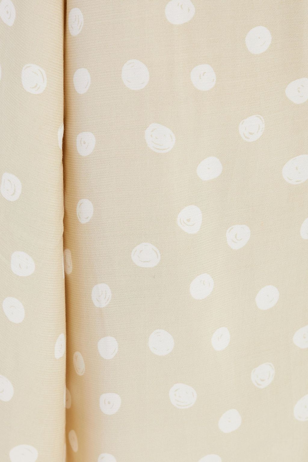 SAMSØE Φ SAMSØE Britt gathered polka-dot crepe de chine mini wrap dress