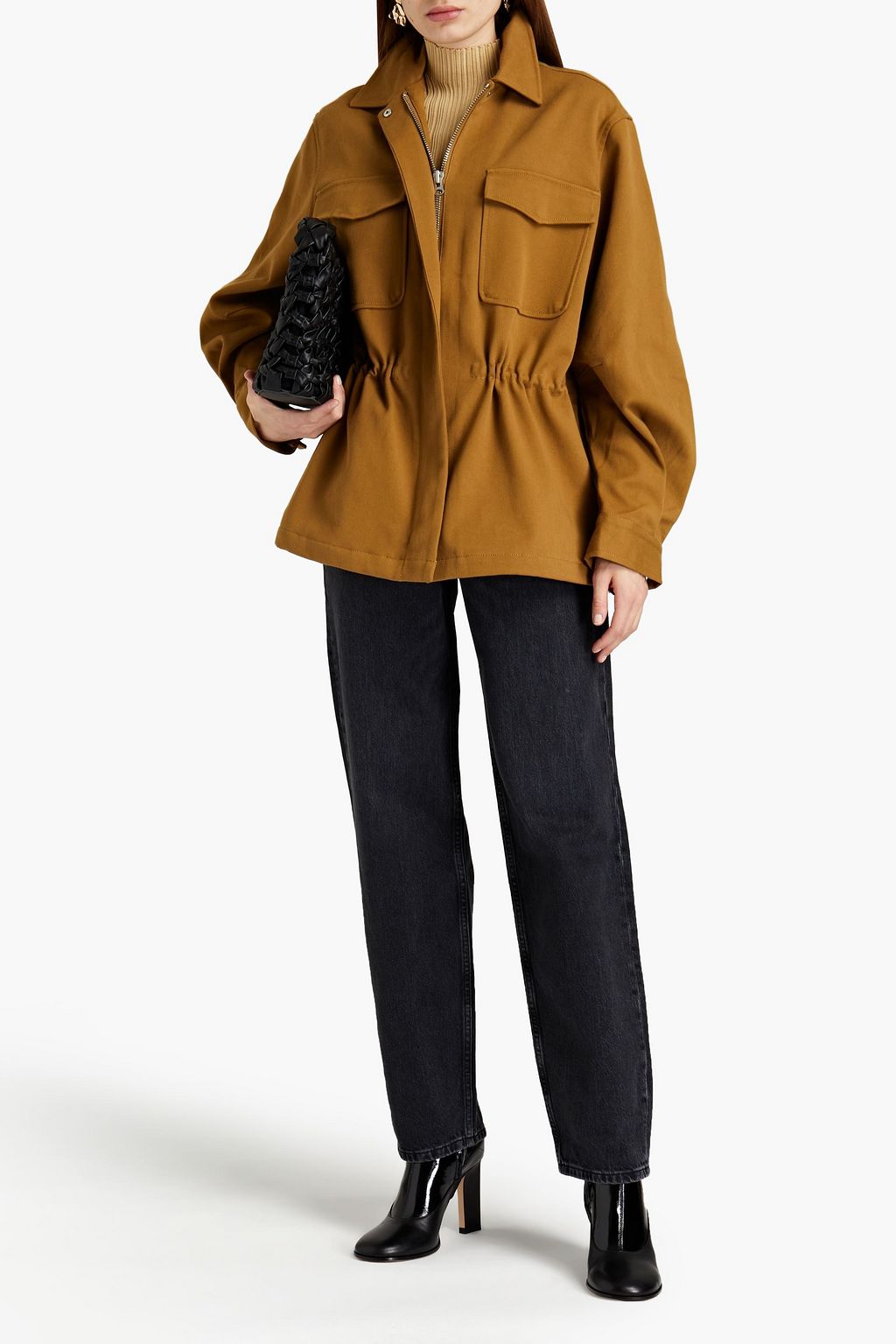 SAMSØE Φ SAMSØE Gathered gabardine jacket