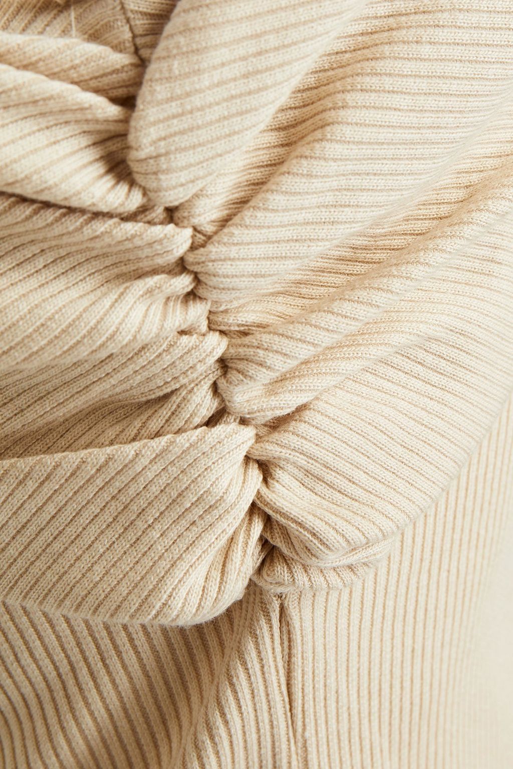 THE RANGE One-shoulder ribbed TENCEL™ Lyocell-blend jersey top
