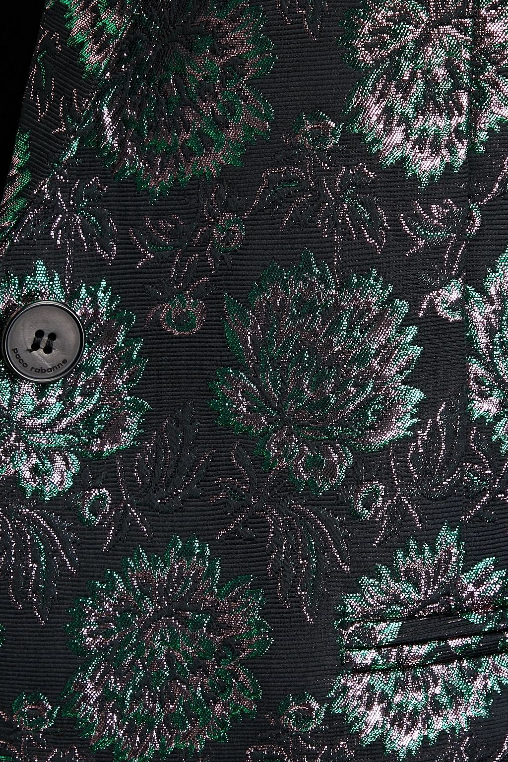 RABANNE Metallic brocade blazer