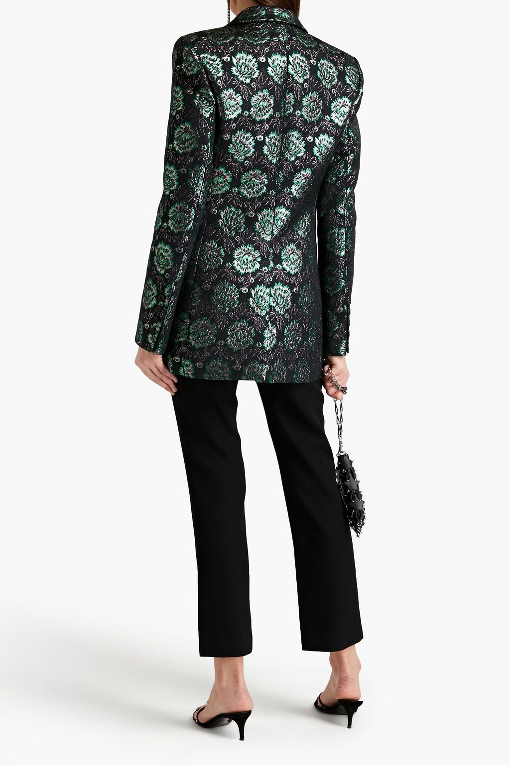 RABANNE Metallic brocade blazer
