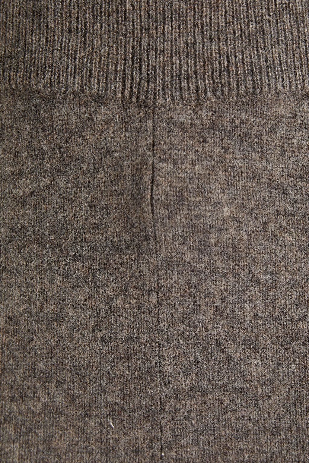 MAJE Mélange cashmere track pants