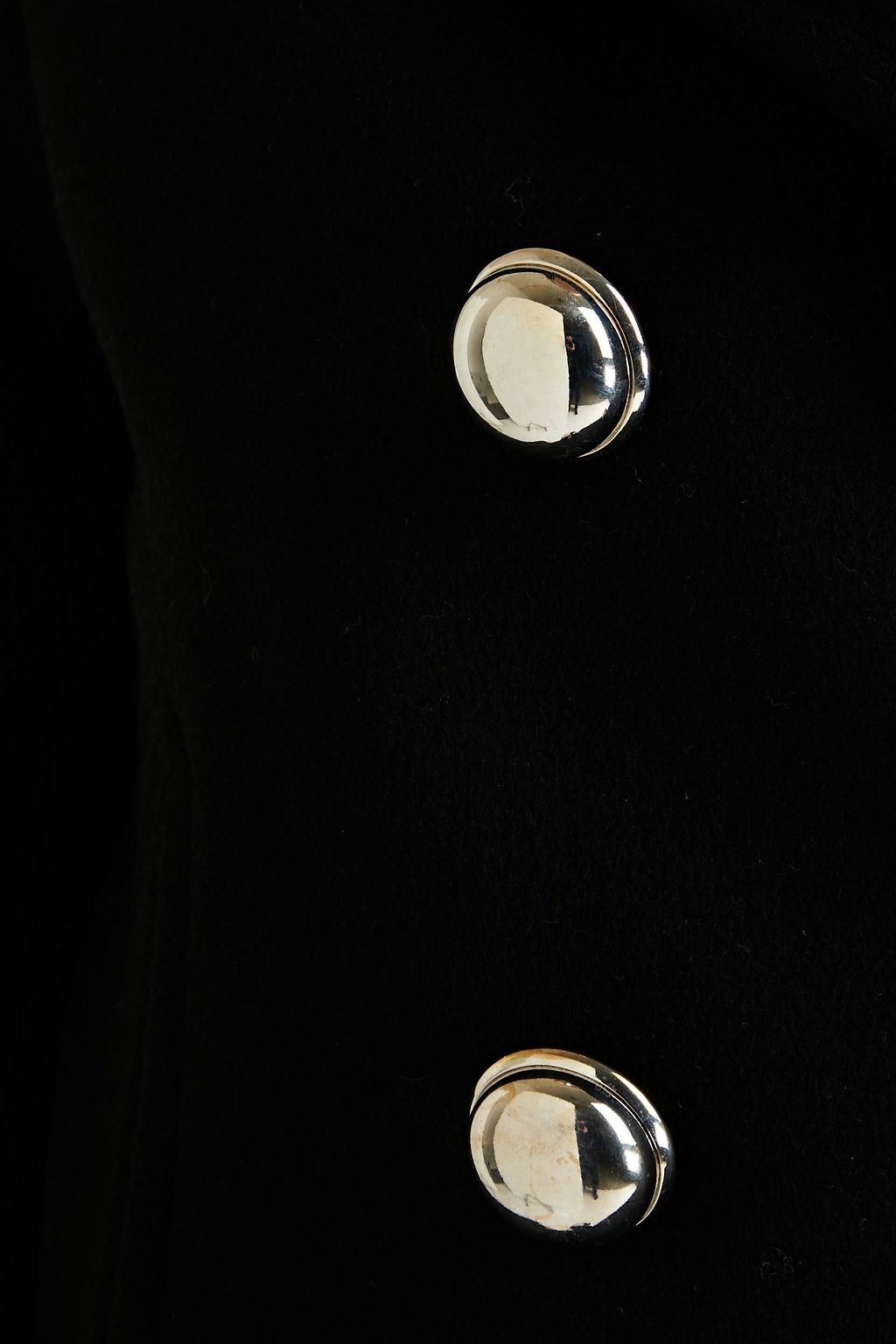 RABANNE Double-breasted wool-blend felt coat