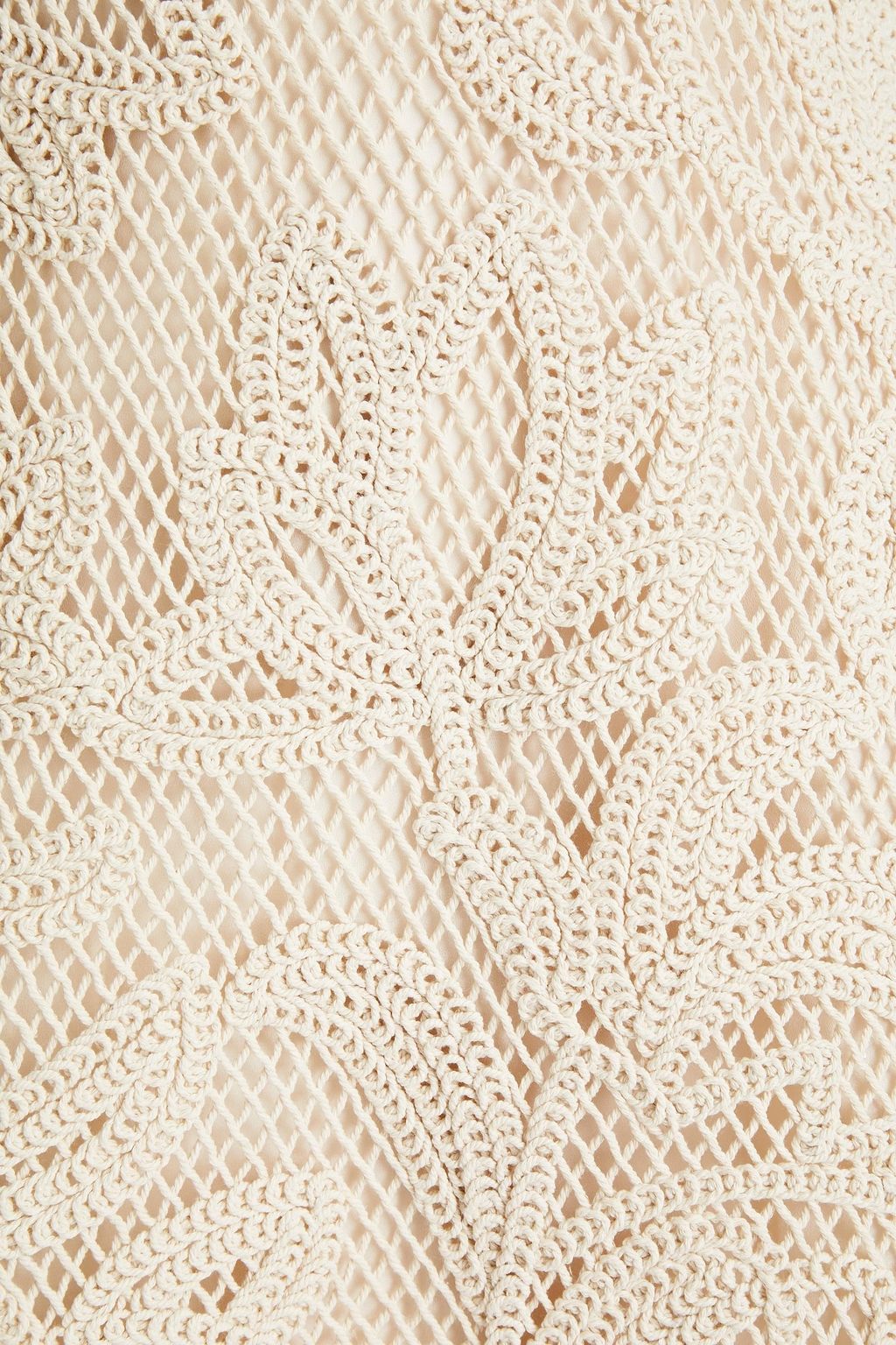 MAJE Crocheted lace mini dress