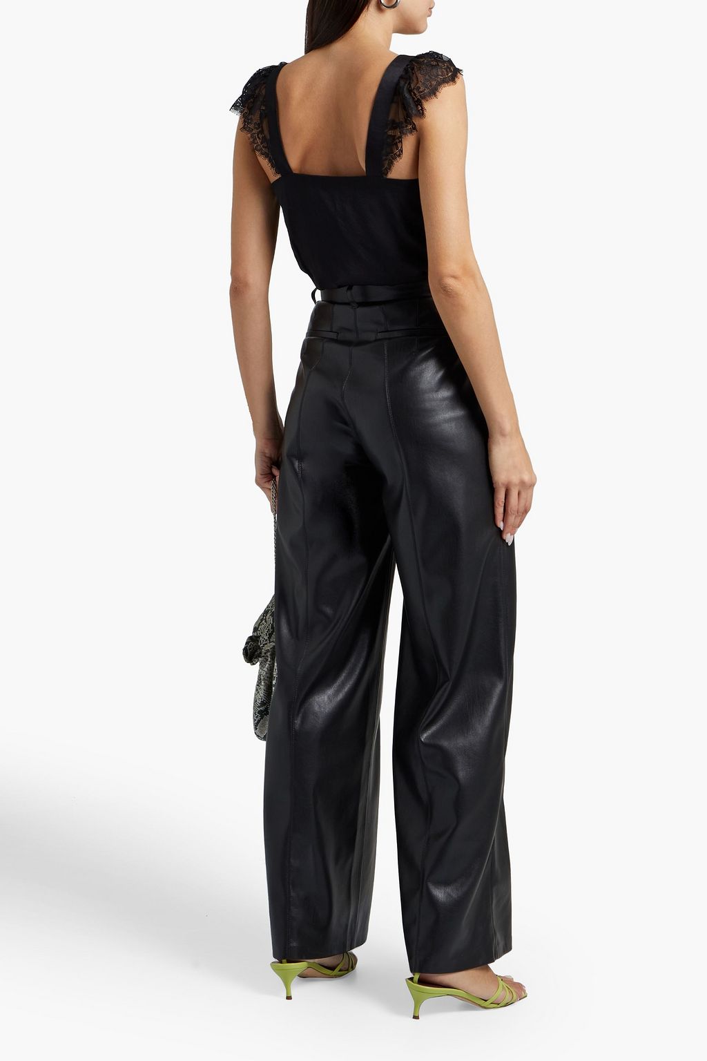 CAMI NYC Victoria lace-trimmed silk crepe de chine top