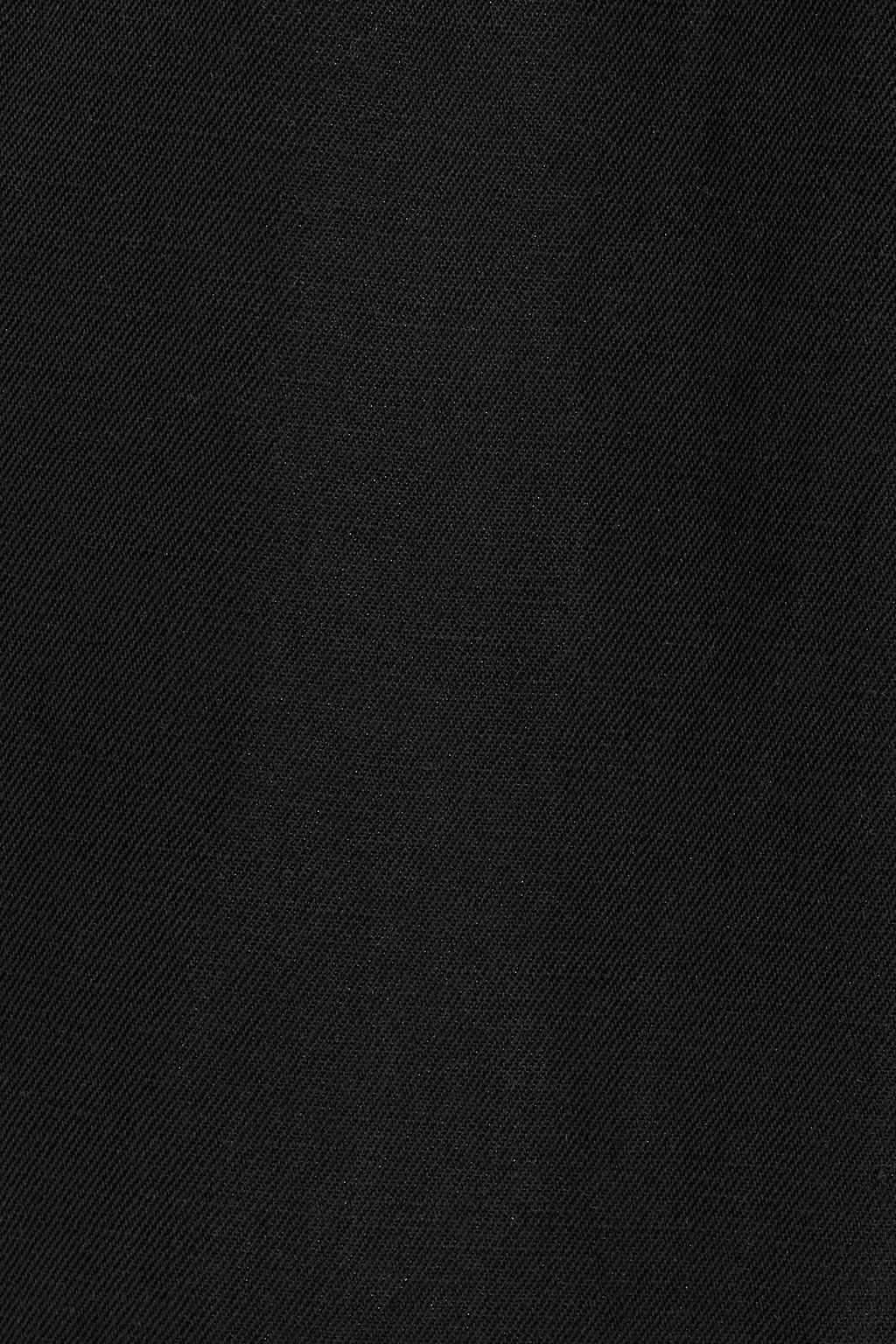 CAMI NYC Harley satin-trimmed silk and linen-blend track pants