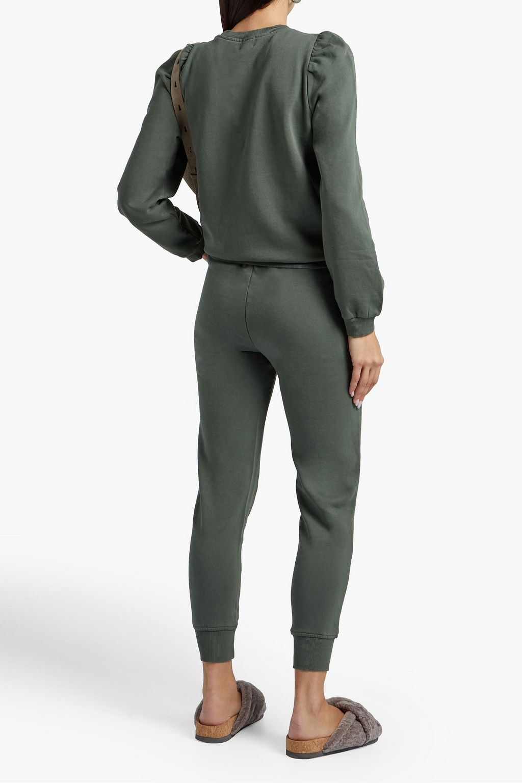 CAMI NYC Lynley French cotton-terry track pants