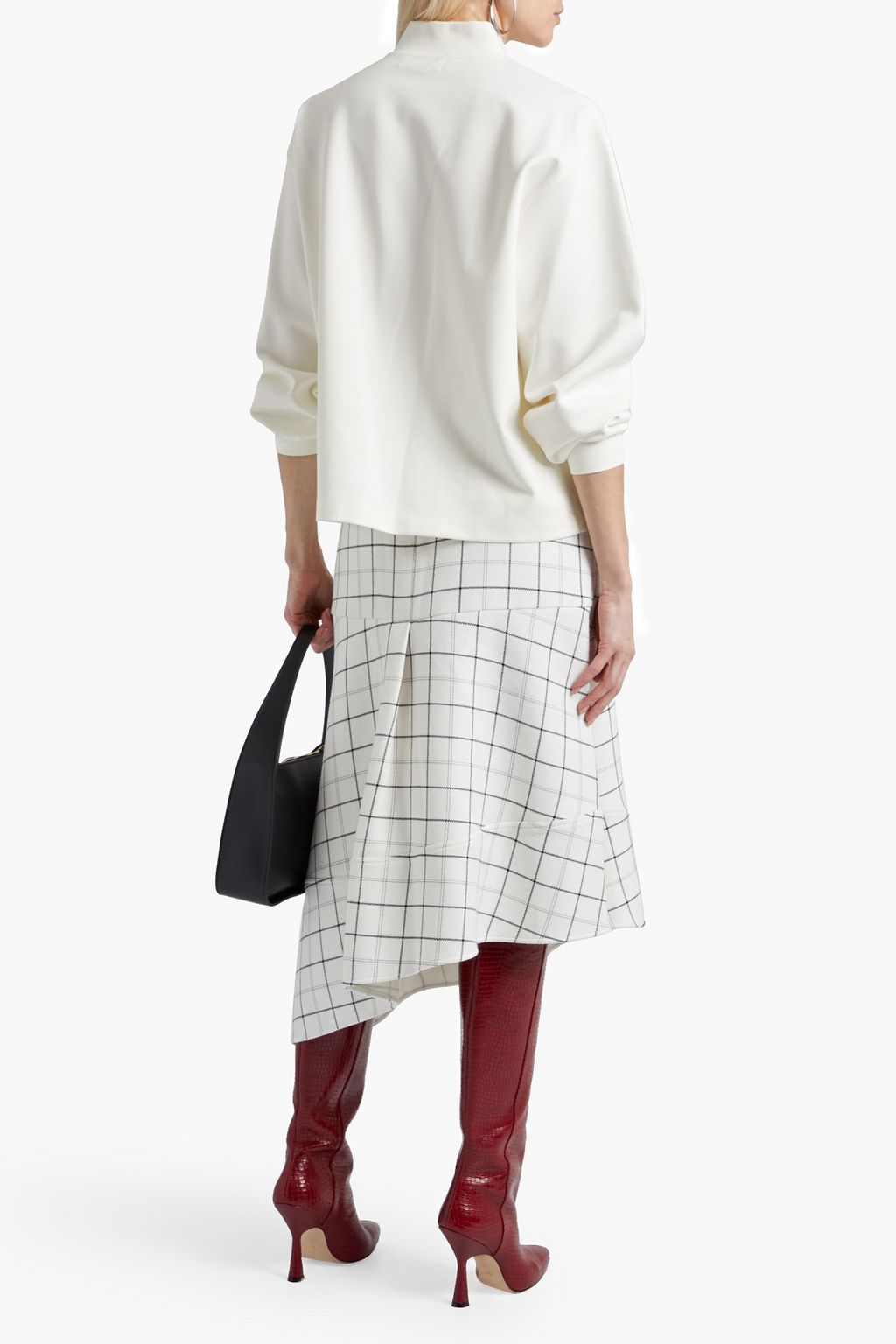 VICTORIA, VICTORIA BECKHAM Printed stretch-ponte top