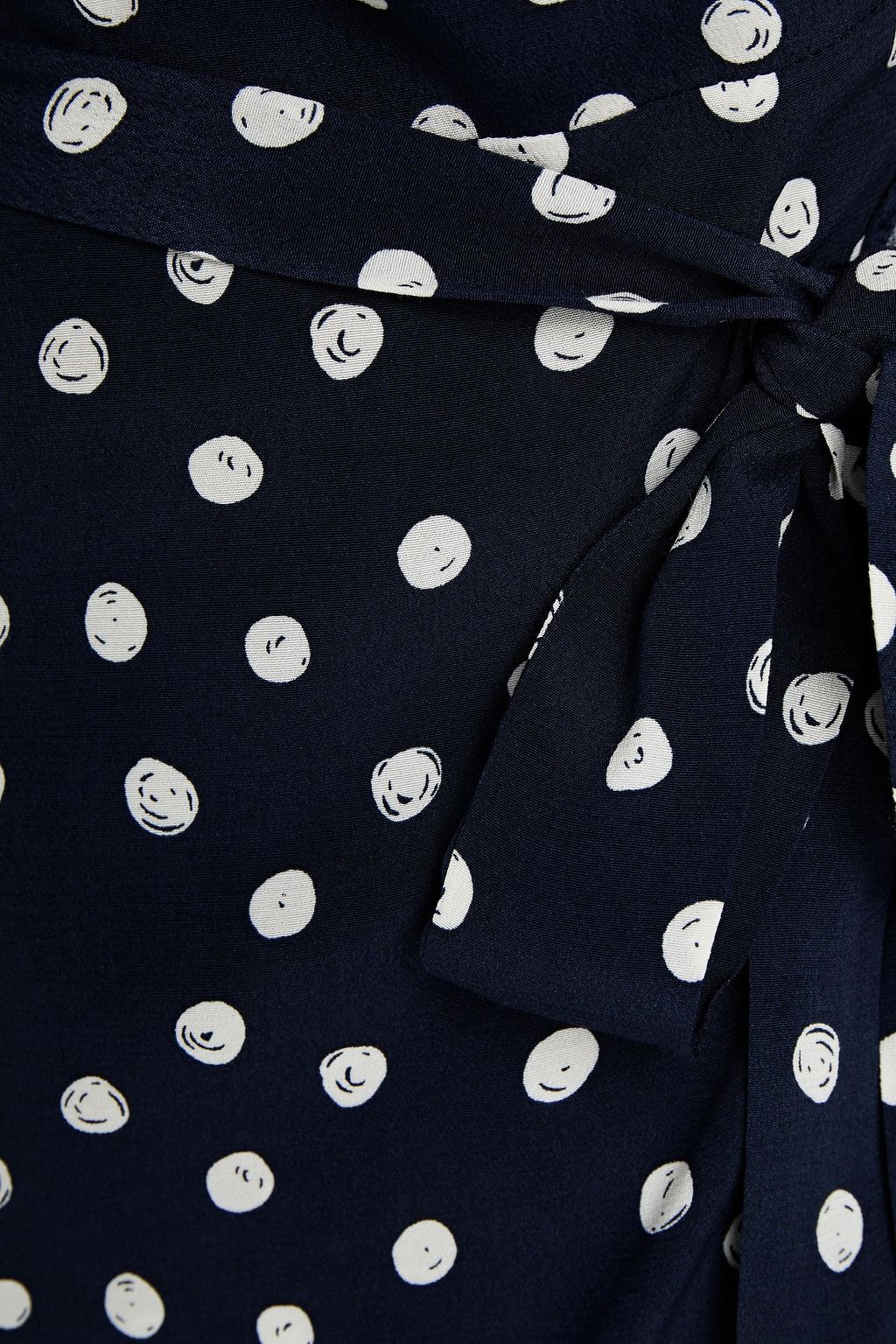 SAMSØE Φ SAMSØE Linetta polka-dot crepe mini wrap dress