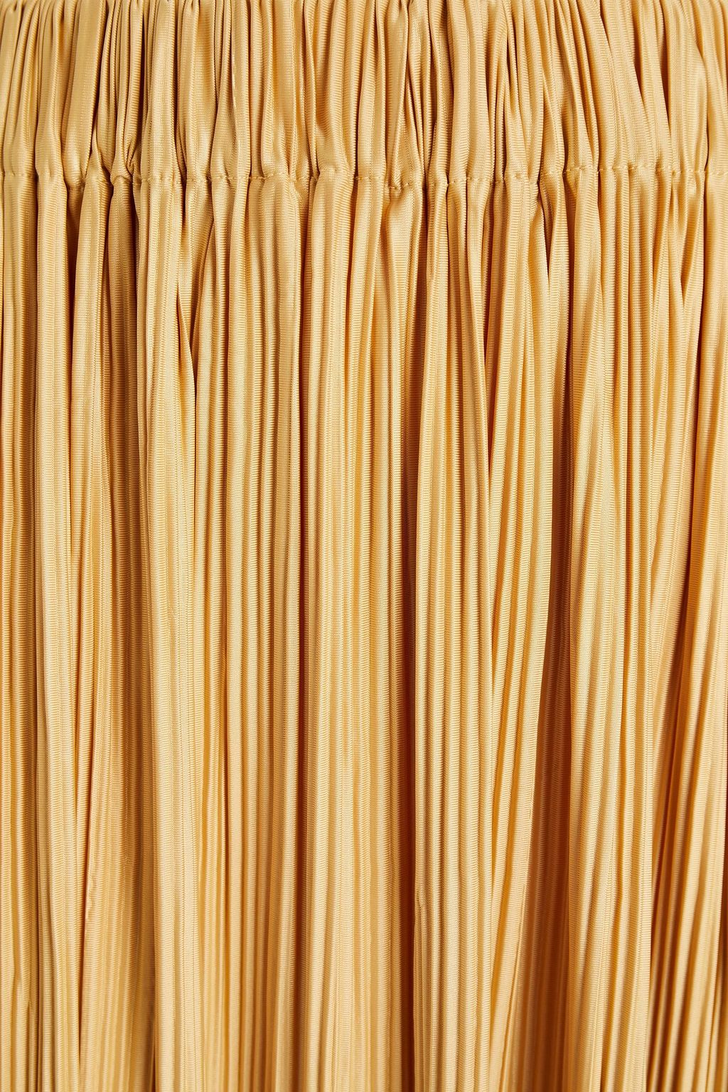 SAMSØE Φ SAMSØE Uma pleated satin-jersey midi skirt