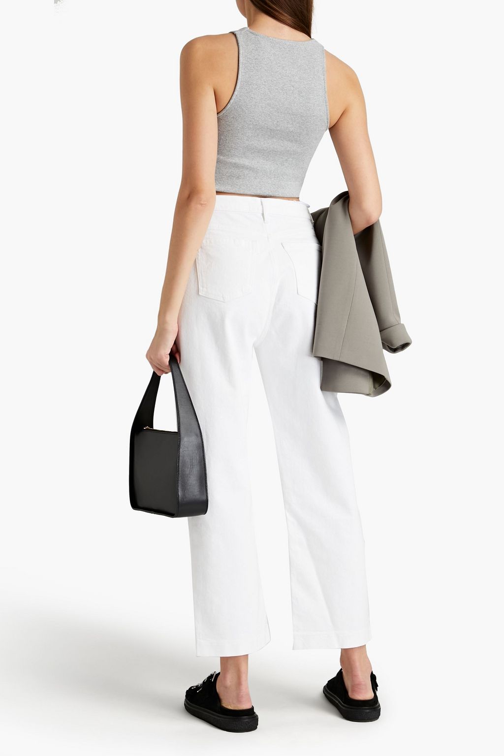 3X1 NYC Cropped high-rise straight-leg jeans