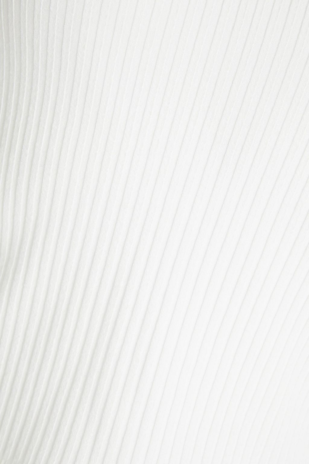 MAJE Tie-back cutout ribbed-knit top